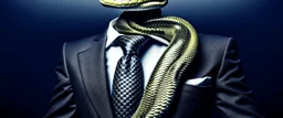 Snake dressed in a business suit