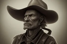 old RUGED cowboy face