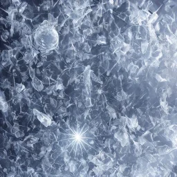 celestial, ice crystals, snow, icicles, reflections