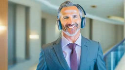 hotel owner holding apple earbuds