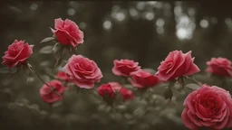 Red Rose in garden