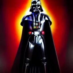 ultra detailed fullbody portrait in oil of Darth Vader, extremely detailed digital painting, extremely detailed face,crystal clear eyes, in the style of Keith Parkinson and Ken Kelley robert e howard and pablo oliveira , mystical colors, perfectly centered image, perfect composition, rim light, beautiful lighting,8k, stunning scene, raytracing