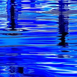 reflections in blue