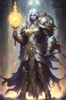 undead paladin serving a goddess of light