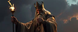 i want a pic the high priest of Aerdennor of a magical key now