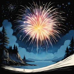 The Focus: Fireworks! The Astral Celluloid: A Vision of the Shire The celluloid melts at the edges, man. The ink is still wet and dripping down the page like a Steadman ink blot—furious, jagged, beautiful. I took a hit of the lightning, felt the synthetic iron rush through my veins, and saw this scene trapped in the pages of Heavy Metal. Here is your Moebius dream, dragged through the dirt and the stars: The Verse A canvas of dust, where the desert winds scream, Caught in the lens of a Moebius d
