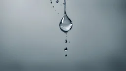 water drop fall into water