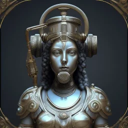 a greek marmor statue of athena, steam punk, scary, horror, realistic, made in octane, cinematic, movie, CGI, ultra-realistic, extremely detailed octane rendering, 8K, VRAY Super Real ar 2:3, dof photorealistic futuristic 50mm lens hard lighting dark gray tintype photograph, realistic lighting, sephia colors