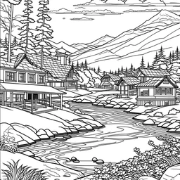 Relaxing Landscapes Coloring Book For Adults 1000