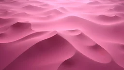 aerial view of a landscape made of sand that looks futuristic with futuristic lighting, realistic rendering, white and pink colors