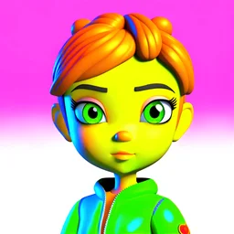 cute girl 3D