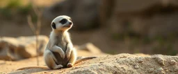 meerkat albino badger has emotional breakdown in limbo