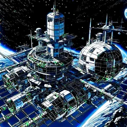 A space station constructed during the Mesozoic Era