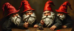 master oil painting by Rembrandt, spy gnomes soap opera poster