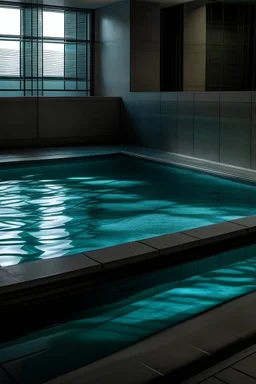 water in the pool instantly retreated to two plates, revealing a dark passage leading to an unknown area.