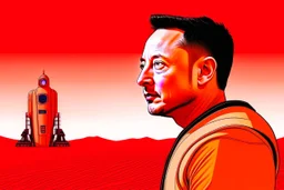 ايلون ماسك ووراه روبوتات وينضر الا المريخ