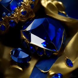 sapphire and gold