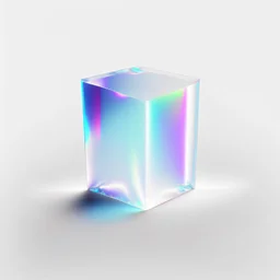 3d holographic spark plain isolated on infinite white background, glow, glass effect, 4k. sober. fintech