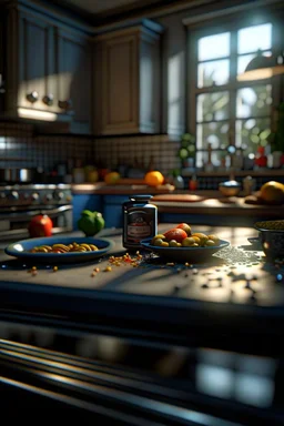 too fast too furious, photo-realistic, shot on Hasselblad h6d-400c, zeiss prime lens, bokeh like f/0.8, tilt-shift lens 8k, high detail, smooth render, down-light, unreal engine 5, cinema 4d, HDR, shot in luxury kitchen