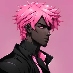 anime pink and black man portfolio profile photo