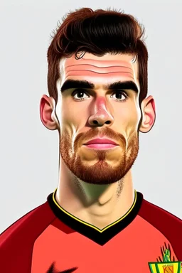 Jose Sa Portuguese football player , cartoon 2d