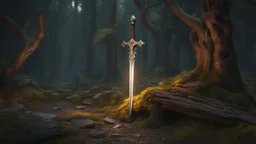 a undead slayer sword made of magical wood. exquisite realism, a masterpiece, fantasy concept art, dynamic lighting, hyperdetailed, intricately detailed, deep color, Unreal Engine, volumetric lighting , Epic cinematic brilliant stunning intricate meticulously detailed dramatic atmospheric maximal,