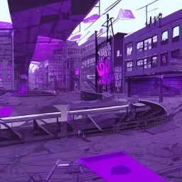 punk city, purple color scheme, 8k resolution, dynamic lighting, reflective surfaces