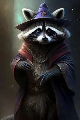 Raccoon wizard