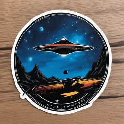 [sticker by Greg Smallwood] Star Trek adventure with the iconic logo