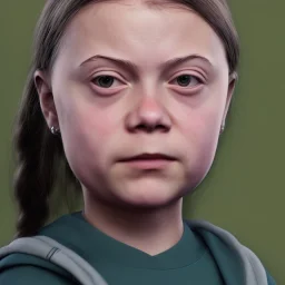 portrait of Greta Thunberg