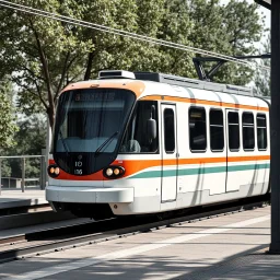 A monotype of a monorail.
