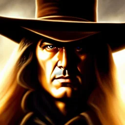 Ultra detailed fullbody Portrait+zoomout in oil on canvas of The Saint of Killers villain ,extremely detailed digital painting, extremely detailed face,crystal clear Big Glowing eyes, mystical colors ,perfectly centered image, perfect composition, rim light, beautiful lighting, 8k, stunning scene, raytracing, anatomically correct, in the style of robert e howard and Ken Kelley and Ohrai Noriyoshi and Simon Bisley and tomzj1