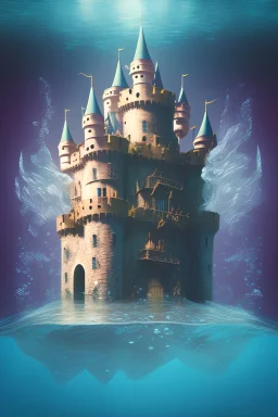 mega castle under the water