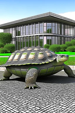 3d turtle museum outbulding