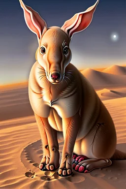 Prompt: real Aardvarks sit comfortably on the dark side of the moon