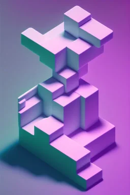 full length isometric clean art NFT, soft lighting, soft pastel gradients, high definition, 3d icon clay render, blender 3d