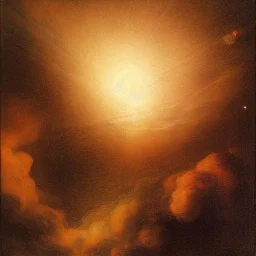 Rembrandt, stars, planets, ships, space