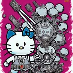 Hello kitty style iron maiden