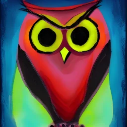 Night time owl abstract