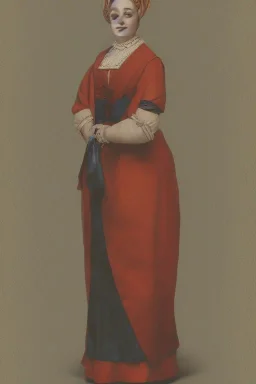 Portrait lady, full body shot, full-color medium shot ProgressiveTraditionalism