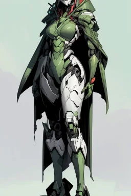 a beautiful robot lady