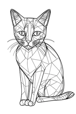 outline art for Cats coloring pages with sitch, white background, Sketch style, full body, only use outline, dementia patients style, clean line art, white background, no shadows and clear and well outlined.