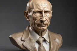 Putin as dennis hanson sculpture