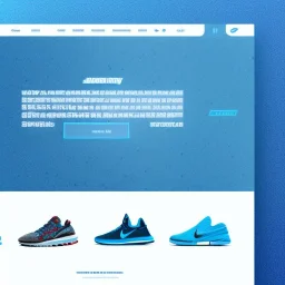 beautiful webite for shoes, ui, ux, ui/ux, nike, blue, white, teal, running person, website