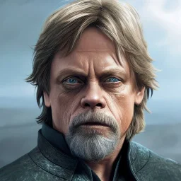 [[Mark Hamill as Luke Skywalker]] :: [[sharp blue eyes, short hair, head and shoulders portrait, 8k resolution concept art portrait by Greg Rutkowski, Artgerm, WLOP, Alphonse Mucha, dynamic lighting, hyperdetailed, intricately detailed, trending on Artstation, triadic colors, Unreal Engine 5, volumetric lighting]]