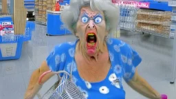 psycho lady at lowes