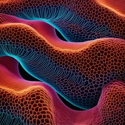 villi of vascular cells, abstract picture