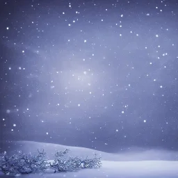 winter landscape, crystal, stars, dreamy