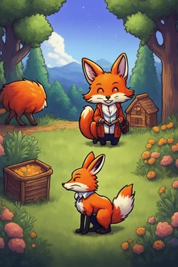 fox and rabbit connections, stardew valley style
