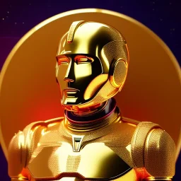 beautiful cosmic golden man, nice smiling, delicate colors, beautiful glamour galactic golden dress, ultra sharp focus, 8k, unreal engine 5, extremely sharp detail, light effect, soft light atmosphere of a spaceship, smooth, full of details, face in front, complete vision of body